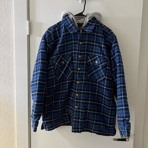 Vintage Quilted Sweatshirt Flannel Jacket